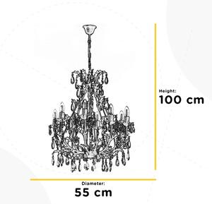 ONLI - Lampadario a sospensione con catena BOTTE 8xE14/6W/230V