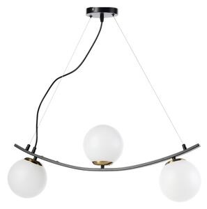 ONLI - Lampadario a sospensione con filo TRIO 3xE14/6W/230V nero