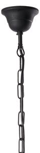 ONLI - Lampadario a sospensione con catena CANDELA 5xE14/6W/230V nero