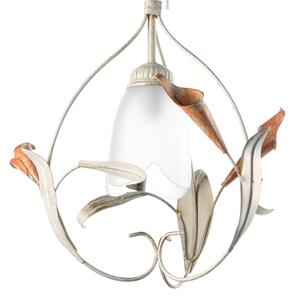 ONLI - Lampadario a sospensione con catena LUCREZIA 1xE14/6W/230V bronzo