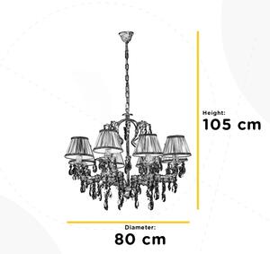 ONLI - Lampadario a sospensione con catena KAREN 5xE14/6W/230V bronzo