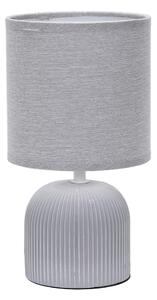 ONLI - Lampada da tavolo SHELLY 1xE27/22W/230V grigio 28 cm