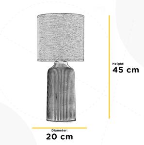 ONLI - Lampada da tavolo SHELLY 1xE27/22W/230V marrone 45 cm