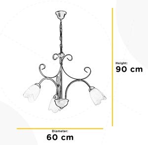 ONLI - Lampadario a sospensione con catena ODINO 3xE14/6W/230V