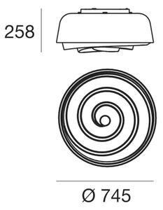 Linea Light 7658 - Plafoniera ROSE 3xE27/46W/230V IP40