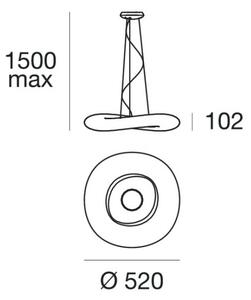 Linea Light 8005 - Lampadario a sospensione con filo LED dimmerabile MR. MAGOO LED/23W/230V