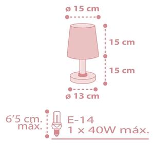 Dalber 82211S - Lampada per bambini STAR LIGHT 1xE14/40W/230V rosa