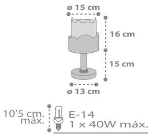 Dalber 61151H - Lampada per bambini BUNNY 1xE14/40W/230V verde