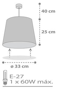 Dalber 82212B - Lampadario per bambini STAR LIGHT 1xE27/60W/230V bianco
