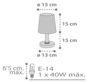 Dalber 82211B - Lampada per bambini STAR LIGHT 1xE14/40W/230V bianca