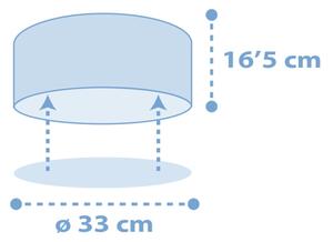 Dalber 82216T - Plafoniera per bambini STAR LIGHT 2xE27/60W/230V blu