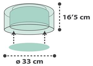 Dalber 41416H - Plafoniera per bambini CLOUDS 2xE27/60W/230V verde
