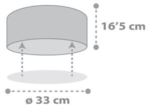 Dalber 82216B - Plafoniera per bambini STAR LIGHT 2xE27/60W/230V bianco