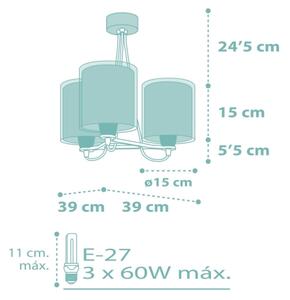 Dalber 41007H - Lampadario per bambini DOTS 3xE27/60W/230V