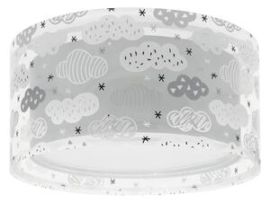 Dalber 41416E - Plafoniera per bambini CLOUDS 2xE27/60W/230V grigio