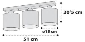 Dalber D-41413S - Plafoniera per bambini NUVOLE 3xE27/60W/230V