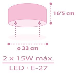 Dalber 42496 - Plafoniera per bambini FAIRY DREAMS 2xE27/15W/230V