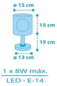 Dalber 60651 - Lampada per bambini PIRATA ISLAND 1xE14/8W/230V