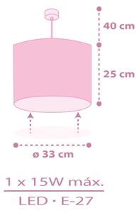 Dalber 42492 - Lampadario per bambini FAIRY DREAMS 1xE27/15W/230V