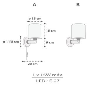 Dalber 60629 - Lampada da parete per bambini RHICO AND CROCO 1xE27/15W/230V