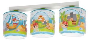 Dalber 60653 - Plafoniera per bambini PIRATA ISLAND 3xE27/15W/230V