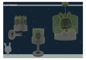 Dalber 61151H - Lampada per bambini BUNNY 1xE14/40W/230V verde