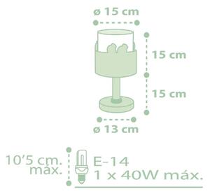 Dalber 61711H - Lampada per bambini SWEET LOVE 1xE14/40W/230V verde