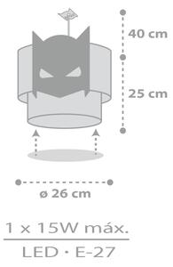 Dalber 61802 - Lampadario per bambini DARK HERO 1xE27/15W/230V