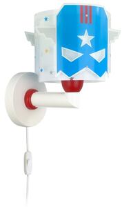 Dalber 61819 - Applique per bambini BLUE HERO 1xE27/15W/230V