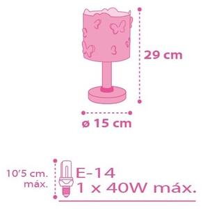Dalber 62141 - Piccola lampada per bambini FARFALLA 1xE14/40W/230V