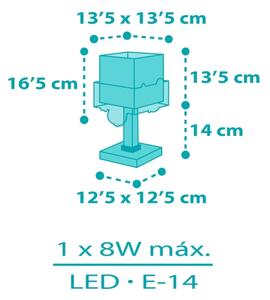 Dalber 63311 - Lampada per bambini HAPPY JUNGLE 1xE14/8W/230V