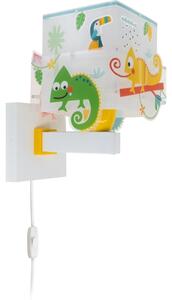 Dalber 63319 - Applique per bambini HAPPY JUNGLE 1xE27/15W/230V