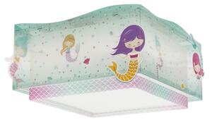 Dalber 63446 - Plafoniera per bambini MERMAIDS 2xE27/60W/230V
