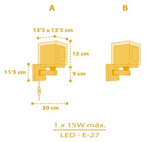 Dalber 63409 - Applique per bambini MY FARM 1xE27/15W/230V