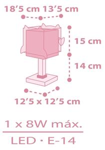 Dalber 64481 - Lampada per bambini LITTLE FRIENDS 1xE14/8W/230V