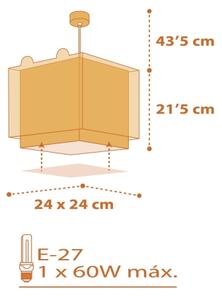 Dalber 64562 - Lampadario per bambini LITTLE TIGER 1xE27/60W/230V