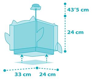 Dalber 64392 - Lampadario per bambini LITTLE OWL 1xE27/60W/230V
