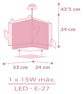 Dalber 64482 - Lampadario per bambini LITTLE FRIENDS 1xE27/15W/230V