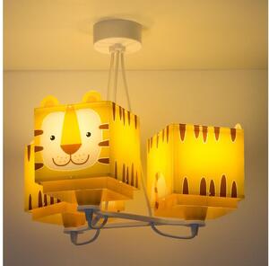 Dalber 64567 - Lampadario per bambini LITTLE TIGER 3xE27/60W/230V