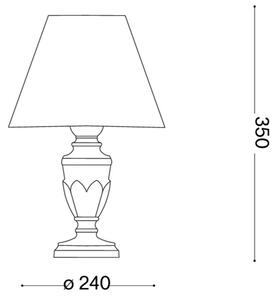 Ideal Lux - Lampada da tavolo FIRENZE 1xE14/40W/230V oro