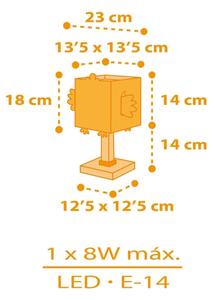 Dalber 64641 - Lampada per bambini LITTLE CHICKEN 1xE14/8W/230V