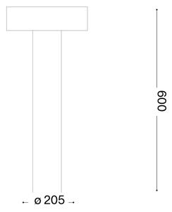 Ideal Lux - Lampada da esterno 4xG9/15W/230V 60 cm IP44 marrone
