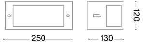 Ideal Lux - Applique da esterno REX 1xE27/60W/230V IP44 marrone