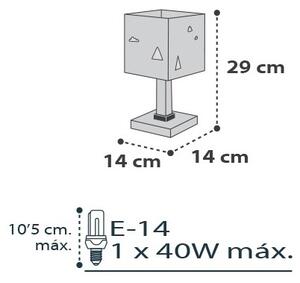 Dalber D-73241 - Lampada per bambini HELLO LITTLE 1xE14/40W/230V