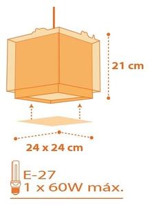 Dalber D-73452 - Lampadario per bambini DINOS 1xE27/60W/230V