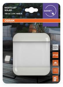 Osram - Lampada solare portatile NIGHTLUX LED/2W/5V IP54 grigia