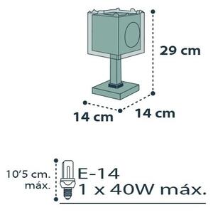 Dalber D-74551 - Lampada da tavolo per bambini PIRATES 1xE14/40W/230V