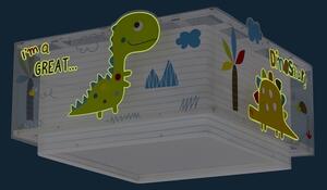 Dalber 73456 - Plafoniera per bambini DINOS 2xE27/60W/230V