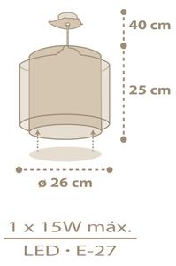 Dalber 76872 - Lampadario per bambini BABY CHICK 1xE27/15W/230V