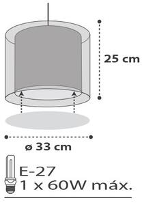 Dalber D-41412E - Lampadario per bambini CLOUDS 1xE27/60W/230V